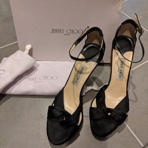 Choo ribbon crossover 3' heel